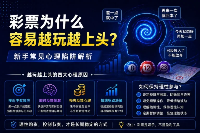 彩票为什么容易越玩越上头 新手常见心理陷阱解析