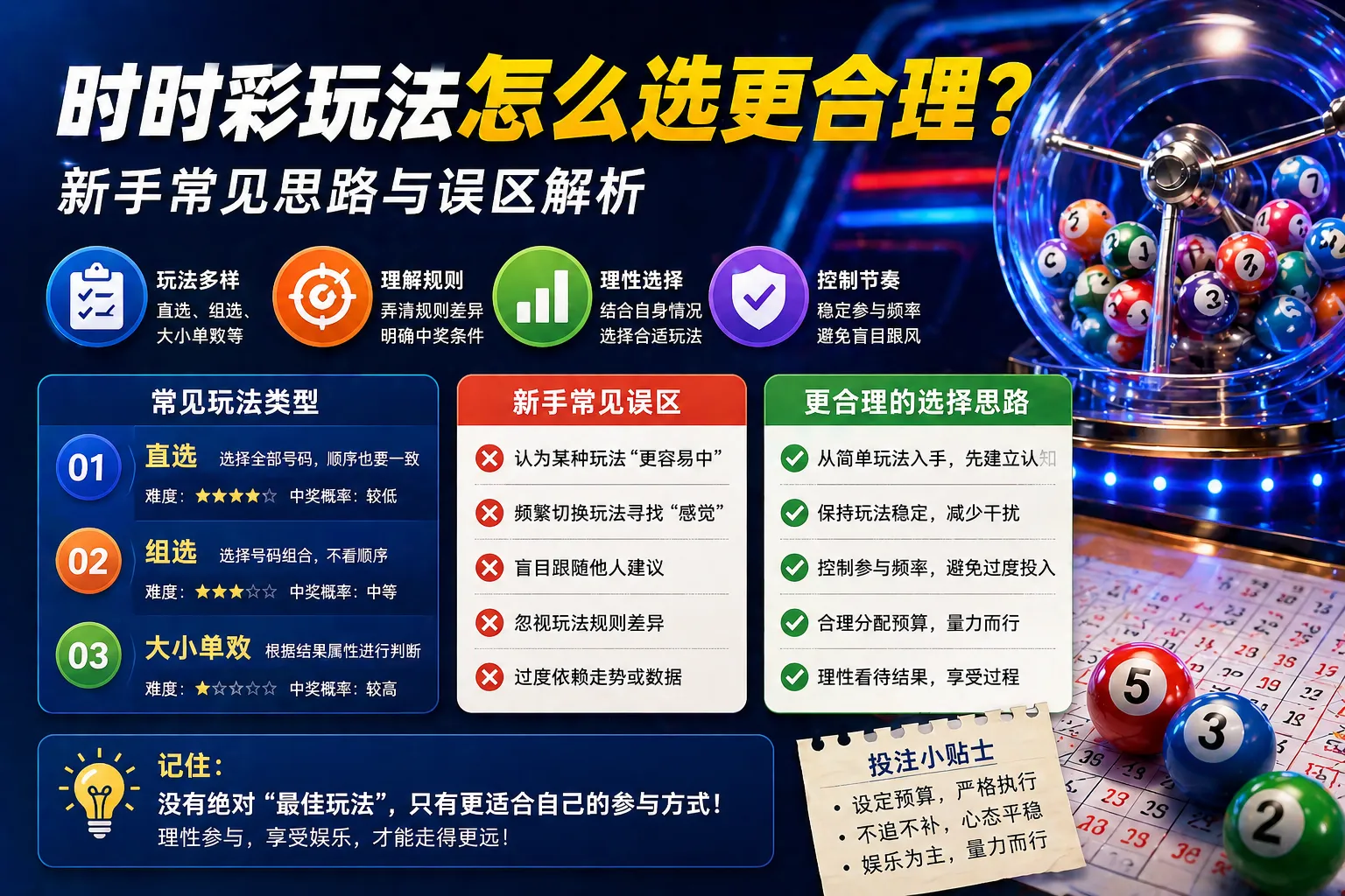 时时彩玩法怎么选更合理 新手常见思路与误区解析
