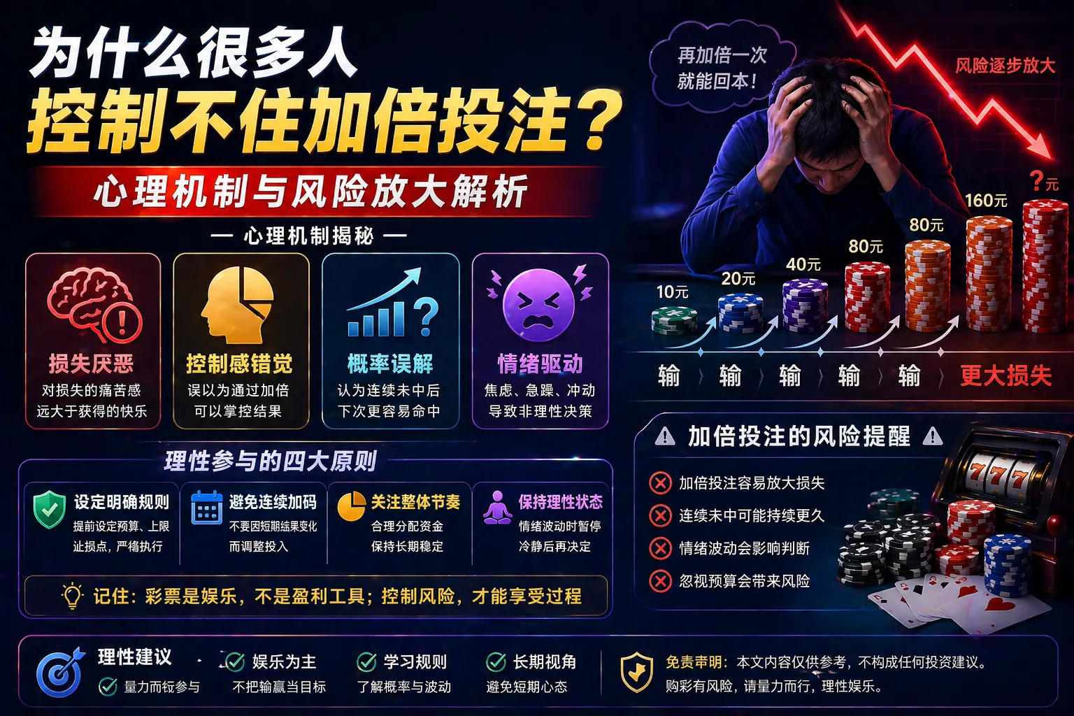 为什么很多人控制不住加倍投注 心理机制与风险放大解析