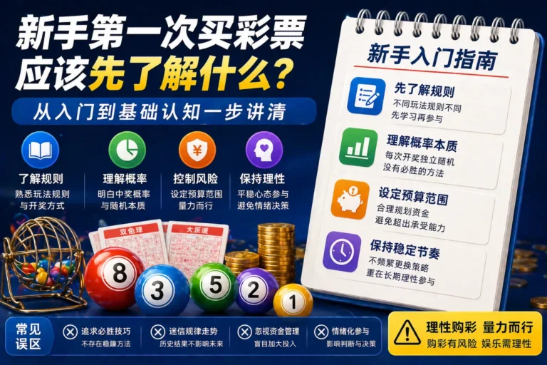 新手第一次买彩票应该先了解什么 从入门到基础认知一步讲清