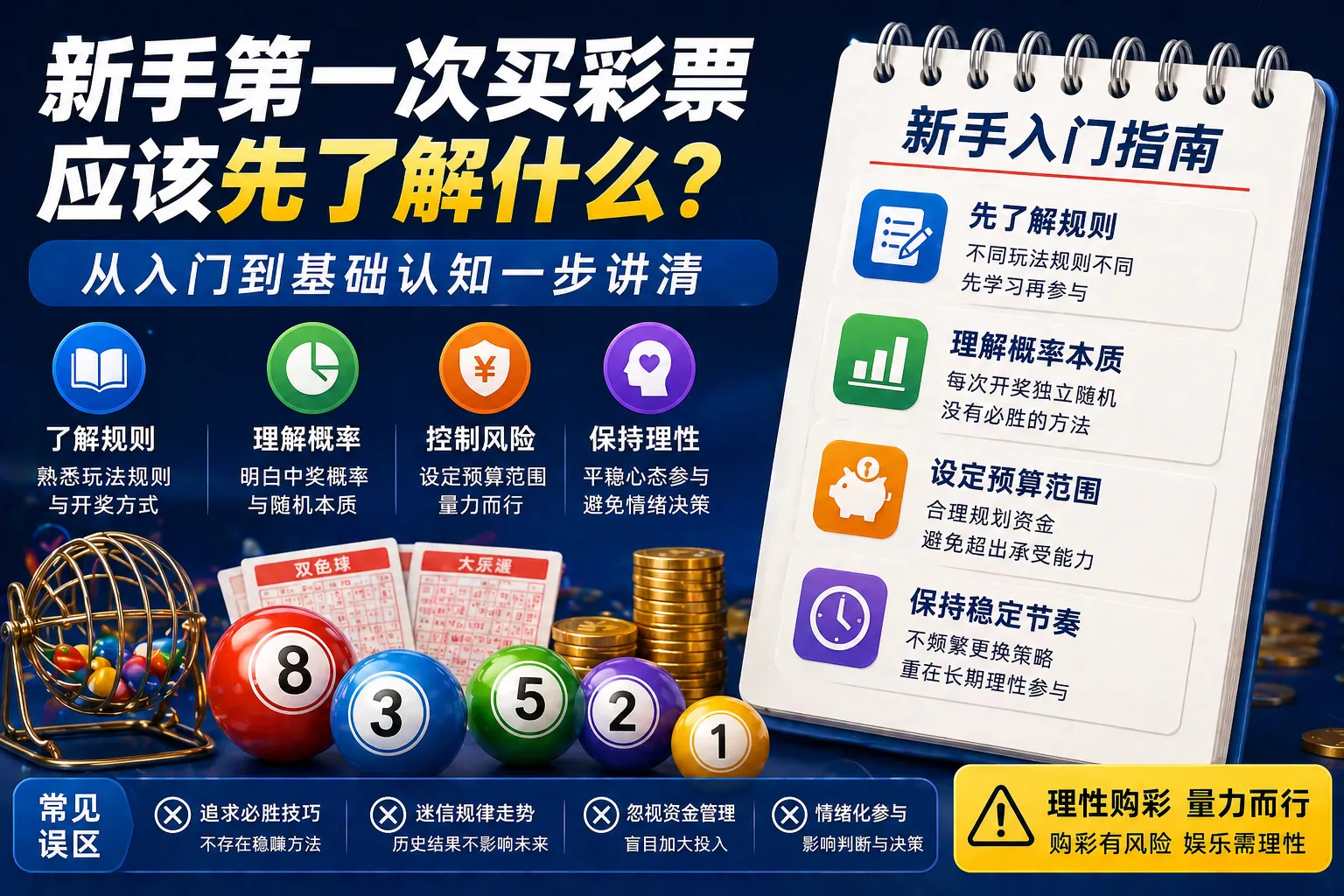 新手第一次买彩票应该先了解什么 从入门到基础认知一步讲清