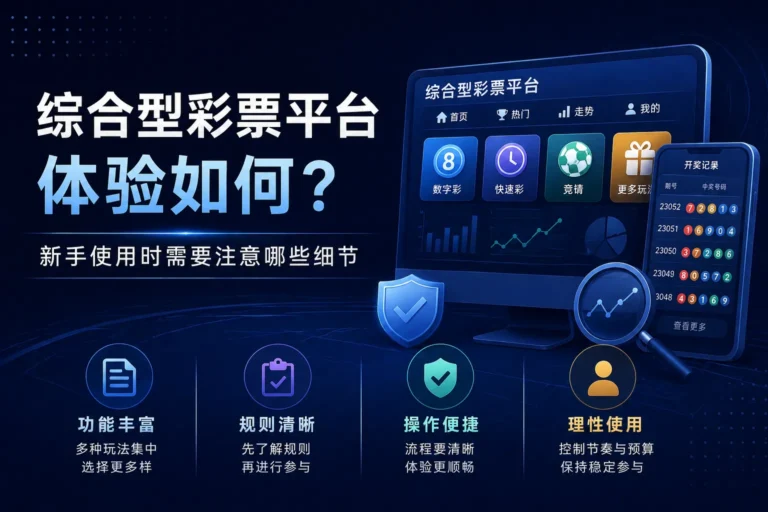 综合型彩票平台体验如何 新手使用时需要注意哪些细节