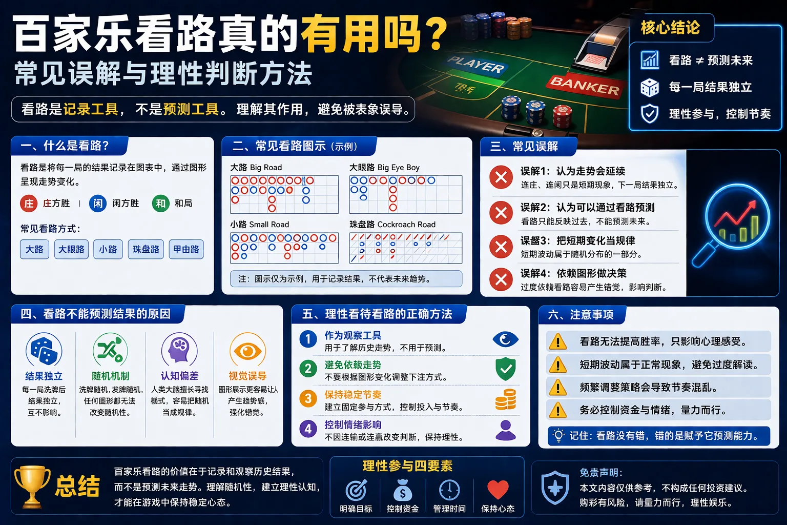 百家乐看路真的有用吗 常见误解与理性判断方法